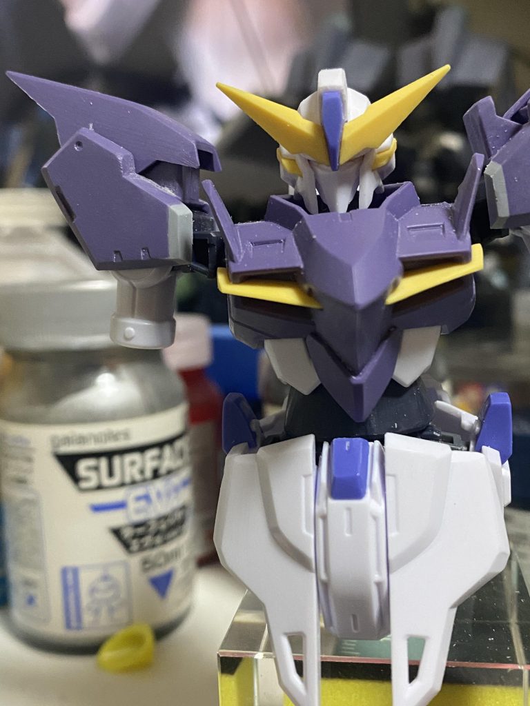 肩関節と肩の隙間が目立ったので肩を延長しました