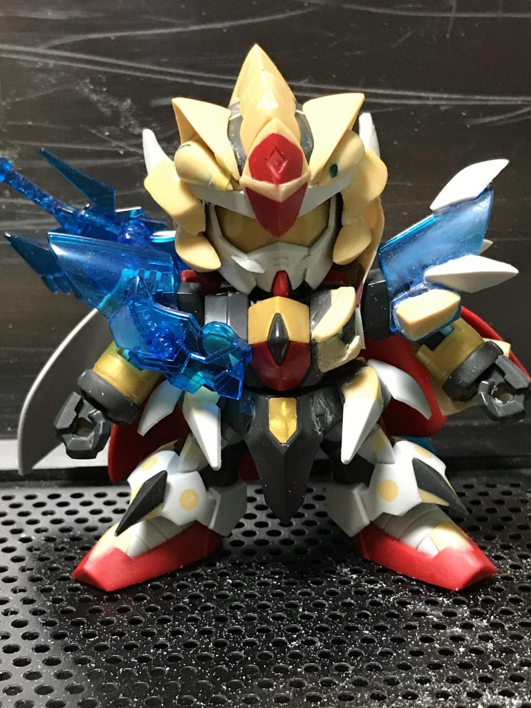ゼロガンダムのトゲを各所に使っています