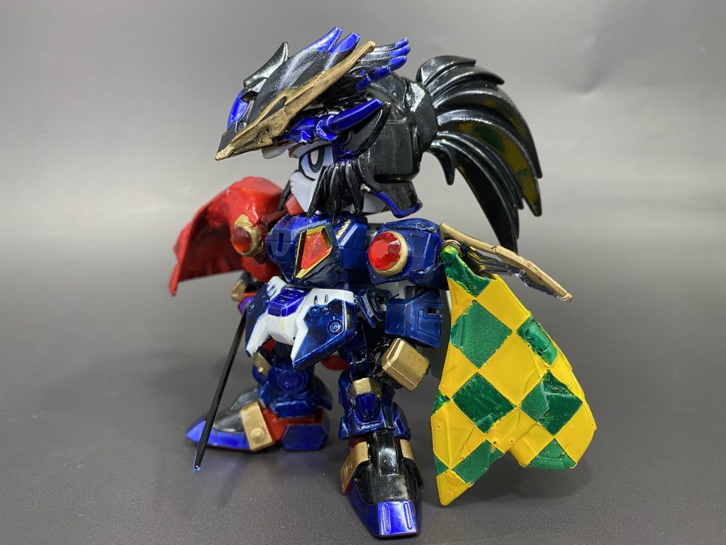 マント。マスキング→スプレー→トップコート→マスキング→スプレー、の繰り返しでした。笑