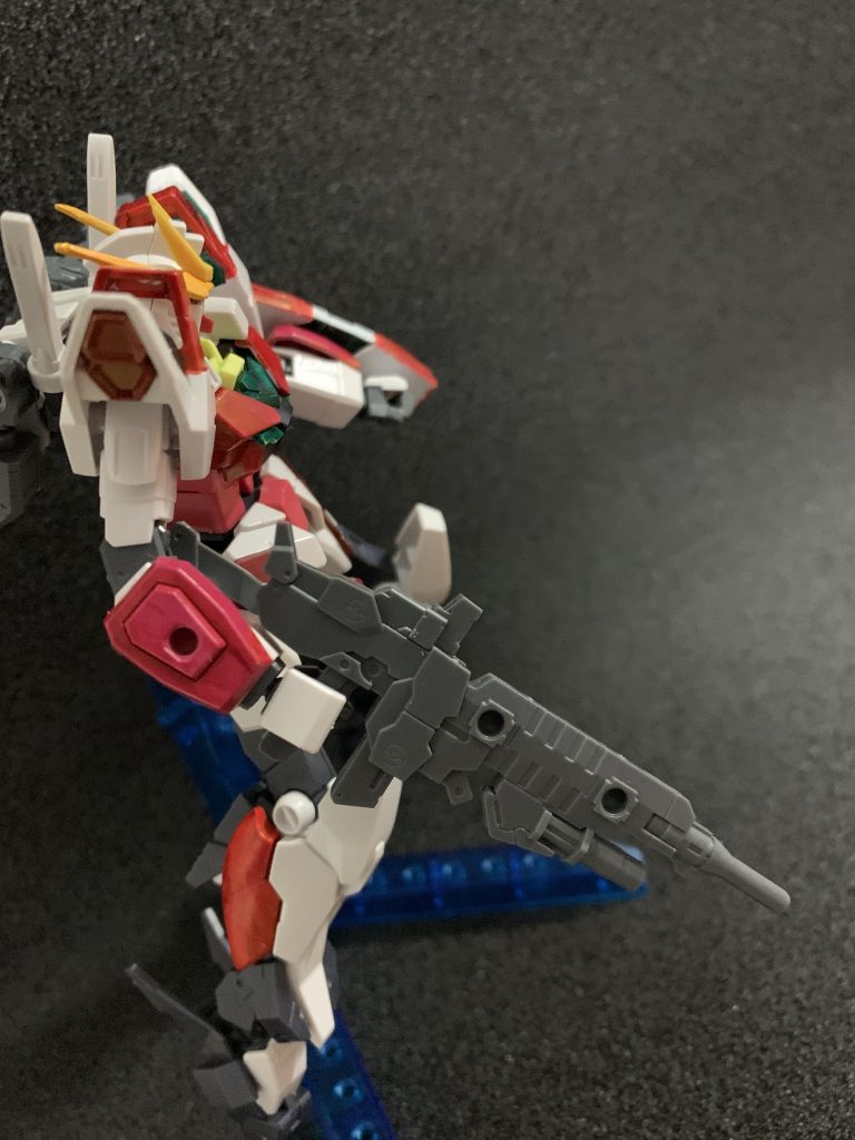 ライフルとバックパックには、30MMの物を使用しました。