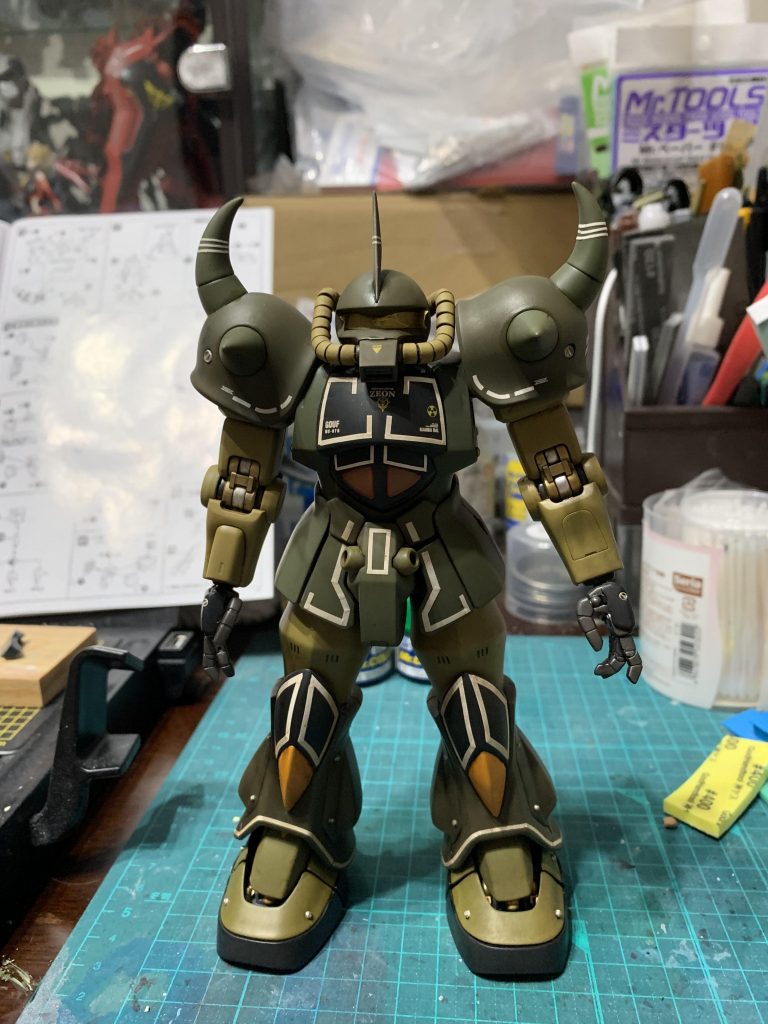 全体をクレオスのウェザリングブラウンでフィルタリング