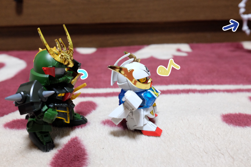 武者∀:ぼく、騎士さんに対しての勘はすごく鋭いんですよ! だから大丈夫! へーきへーき!
殺駆:本当かな…まあ、武者∀がそこまで言うなら…