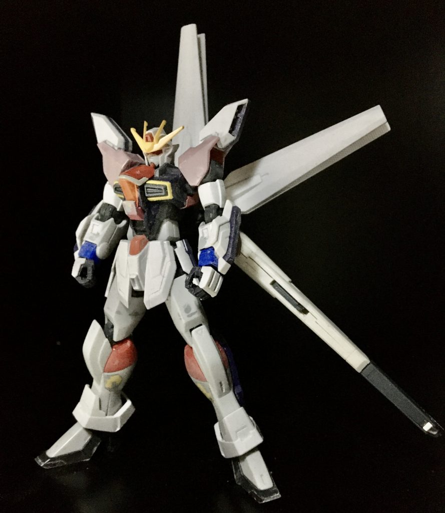 【最終決定案】
塗装前の状態。こうやって見る事で、どこにどのパーツが使われているのかと、Xのパーツがほんの一部しかない事がわかります。