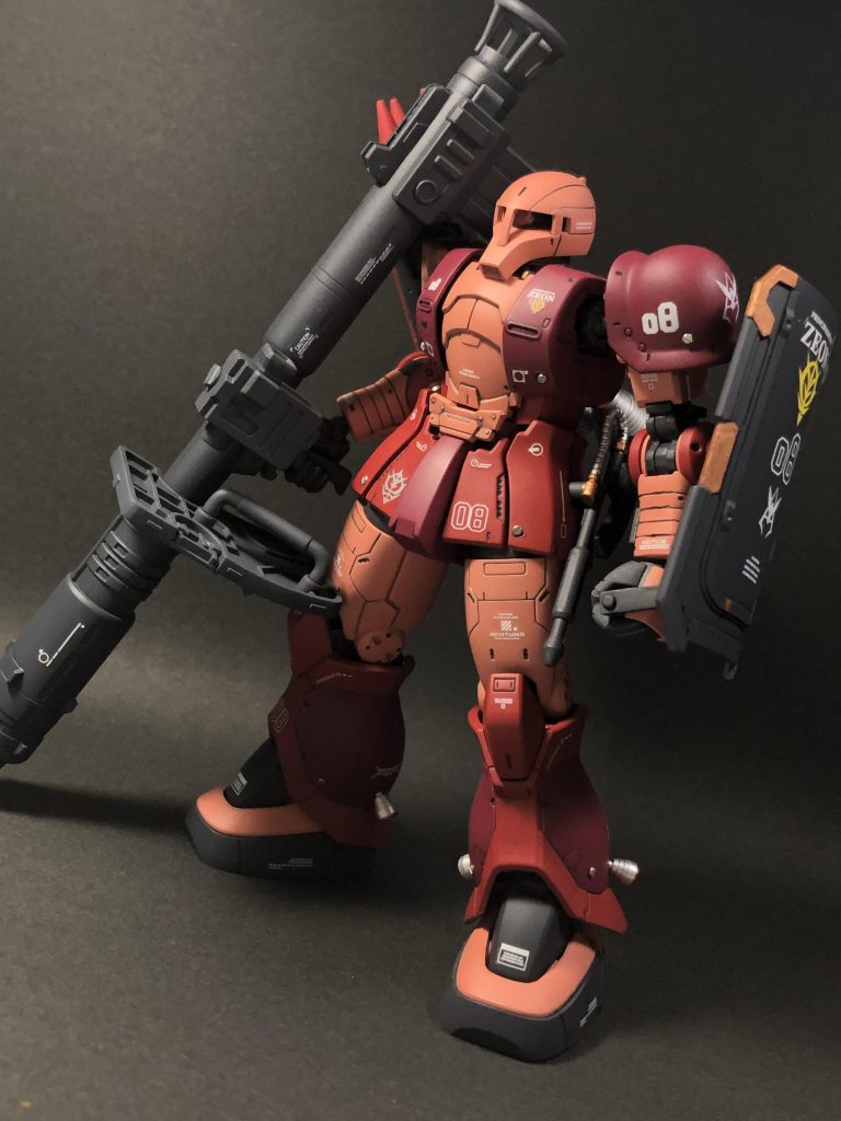 HGオリジン版ザクⅠシャア専用カラー–8枚目/制作者：ぽんじゅ