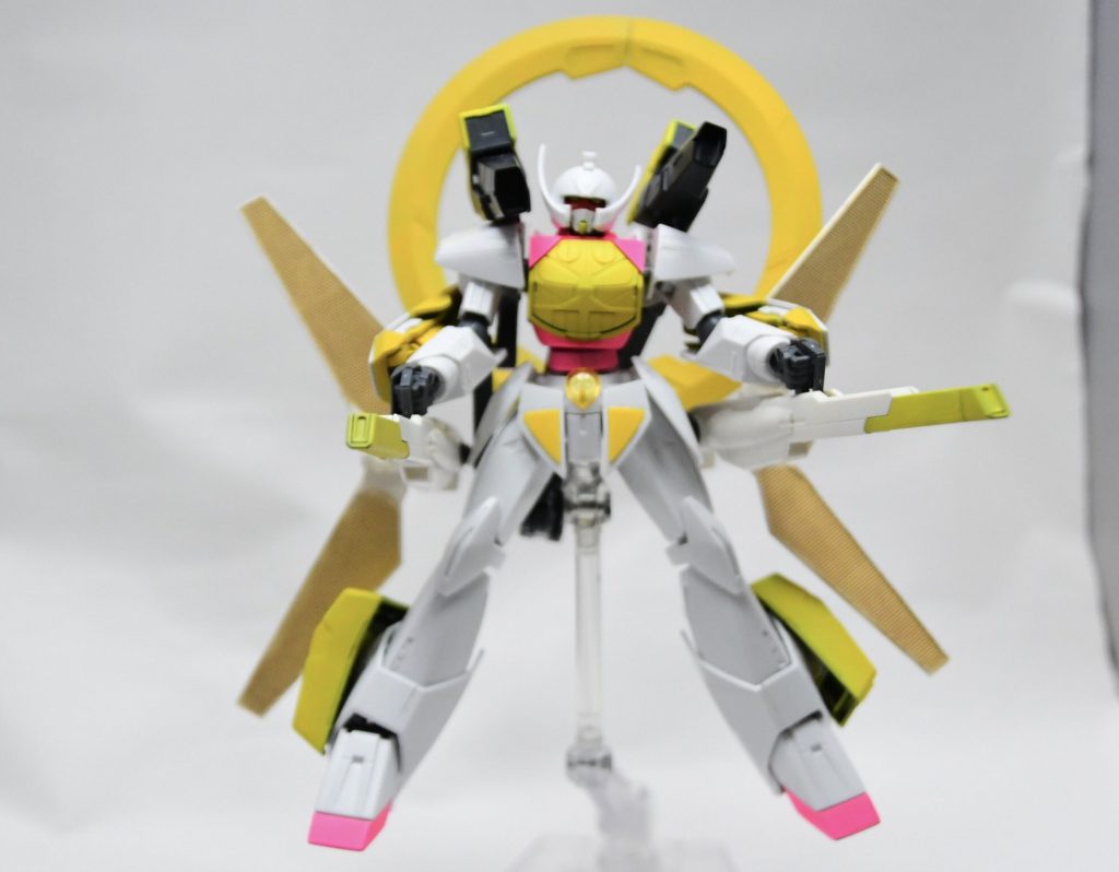 ツインサテライトキャノン
ガンダムDXから受け継いだ武装
背部アームによって保持される強力な武装で、本機はマイクロウェーブを受診せずとも本体からのエネルギー供給により通常のビームキャノンとして使えるように改造されており、より使い勝手が良くなっているさらにバックパックに直結していることから月光蝶を圧縮して打ち出すことも理論上可能だが本来想定された使い方でない為砲身が持たない