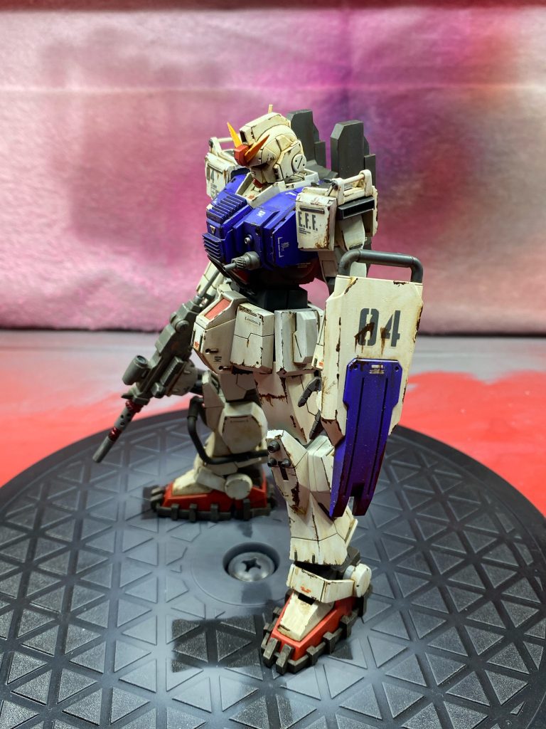 ウェザリング後ブースにて撮影しました。