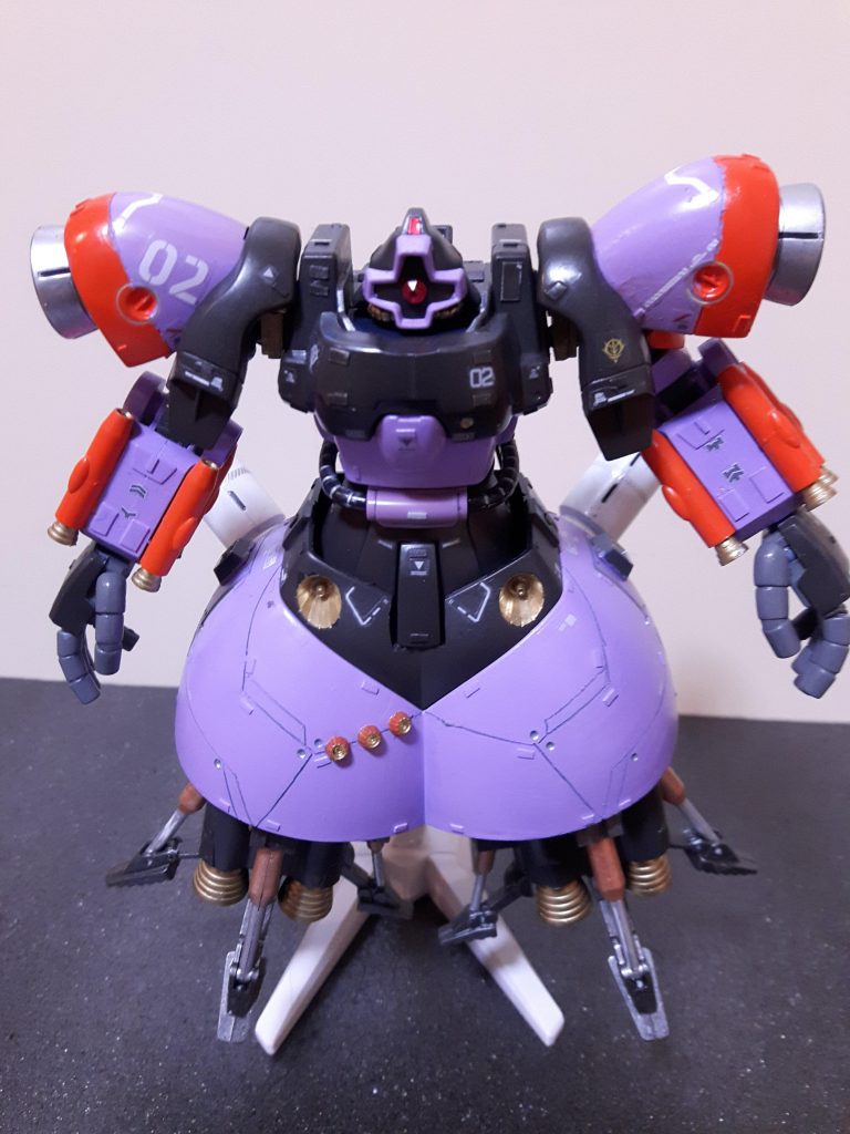 正面から。使用キットはサイコミュザク、ドムトローペン、黒いザク、ガーベラテトラ、ジオングです。