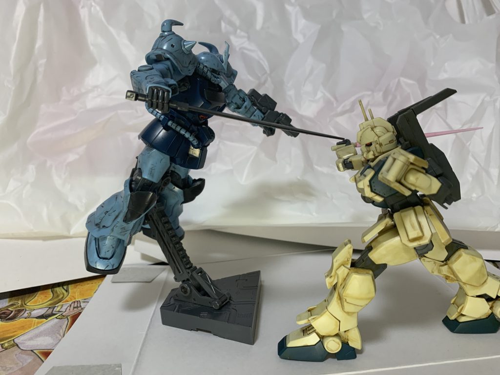 前回作ったEz-8との一騎打ちのシーンを再現。
ノリス『勝ったぞ!!』