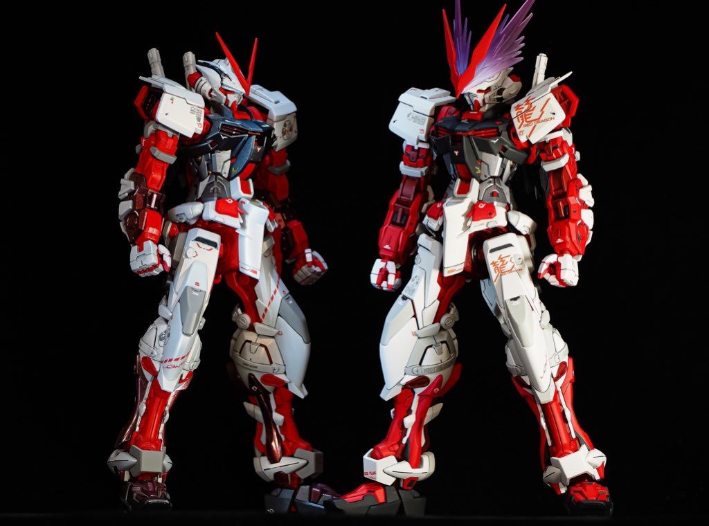 左が以前制作したレッドフレーム
右がレッドドラゴンですね。
2年半で成長、、、してるのかなぁ🤔