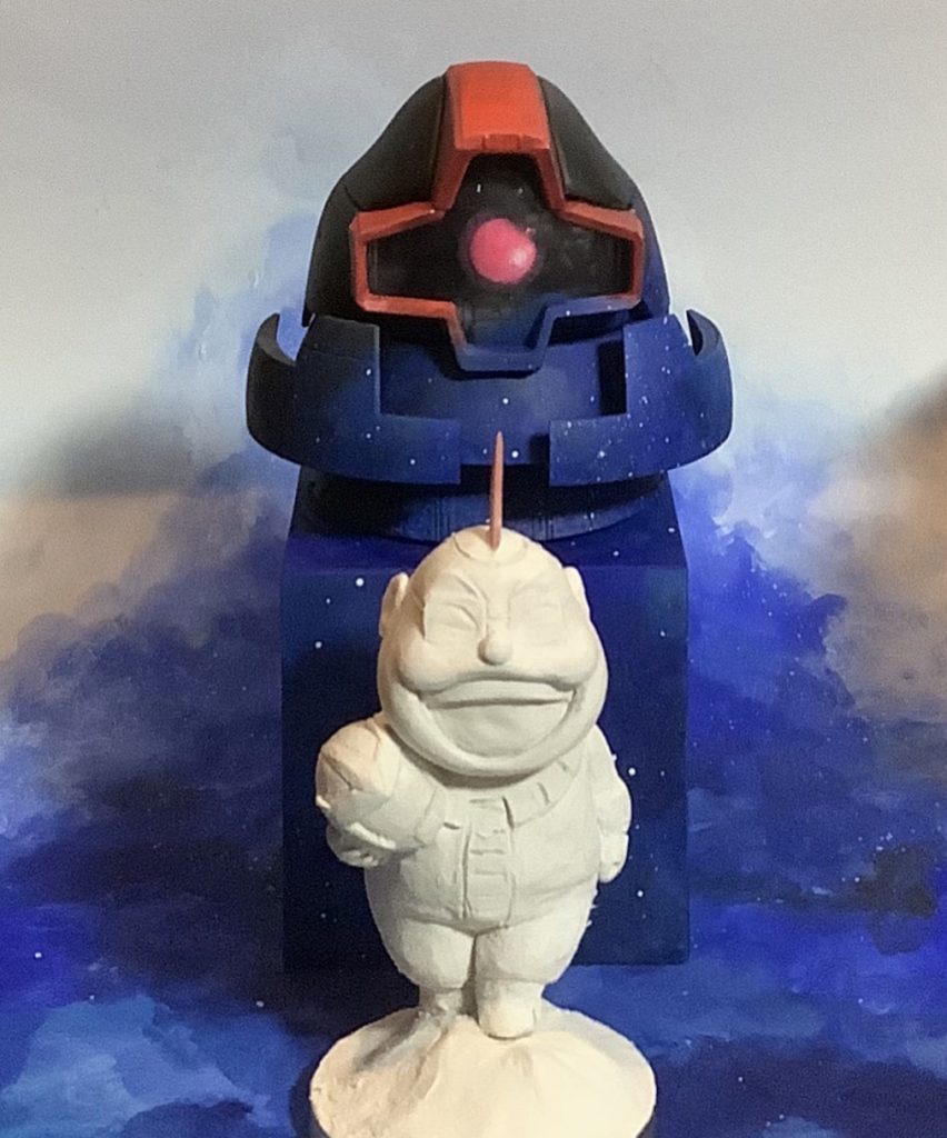 背景用の画用紙塗ってカメラテスト