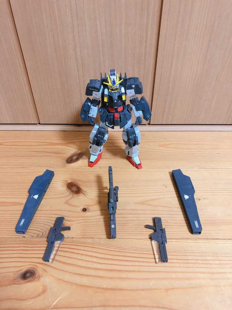 以下武装
GNマルチブラスター
GNミサイルポッド
GNシールドビット/L
GNサブマシンガンⅡ
NGNバルカン
NGNガトリングガン