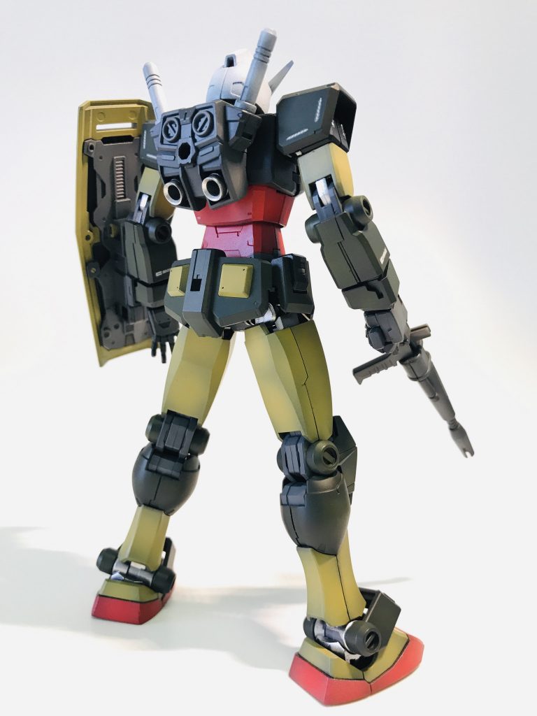 キットのバーニア がぬるい形ですが、面取りして縁を薄くするとかなり改善しますね