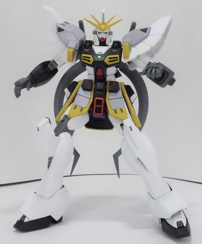 OPの最初のブッピガン直前のポーズ(わかる人はわかる)
このシーンのガンダム四機は作画もよく、何度も見るくらい好きです。