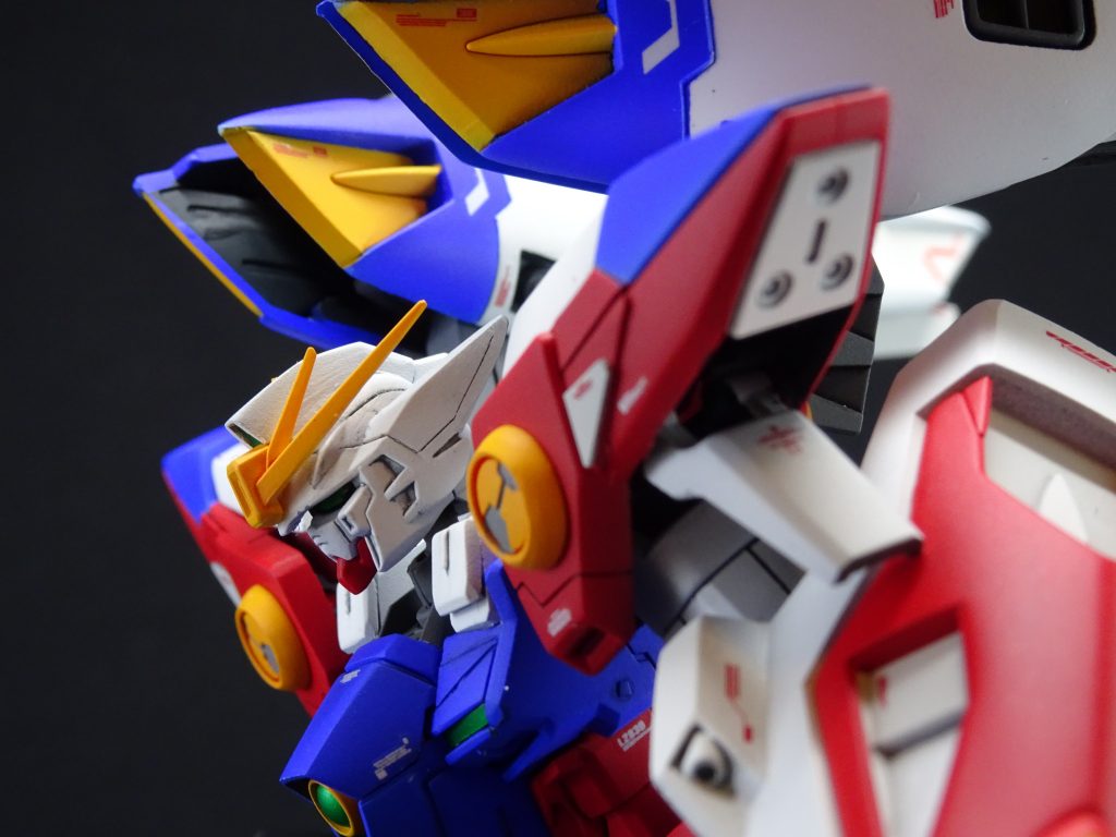 TV版2期の終盤オープニングのタイトル画面風。
この写真を撮りたいがゆえに制作しました!
ウイングゼロは、大好きな機体なので、この機会に自分の理想を詰め込むことができ、大満足でした。
このような企画を立ち上げてくださった、すえぞうさま・n兄さんさま・ガンスタさまにこの場を借りて御礼申し上げます。