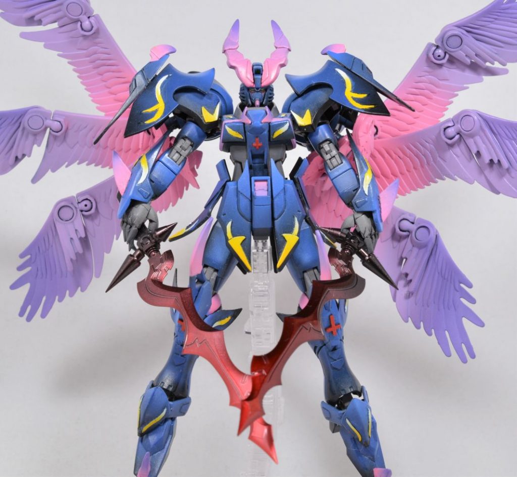 武装は真っ赤な剣2本。ベースはぷちりっつの水着ネロの剣です。