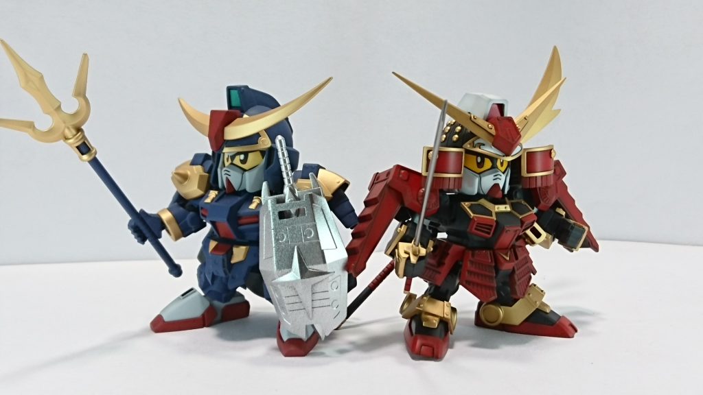 ライバルの真悪参と。

ちょうど赤と青ですね。