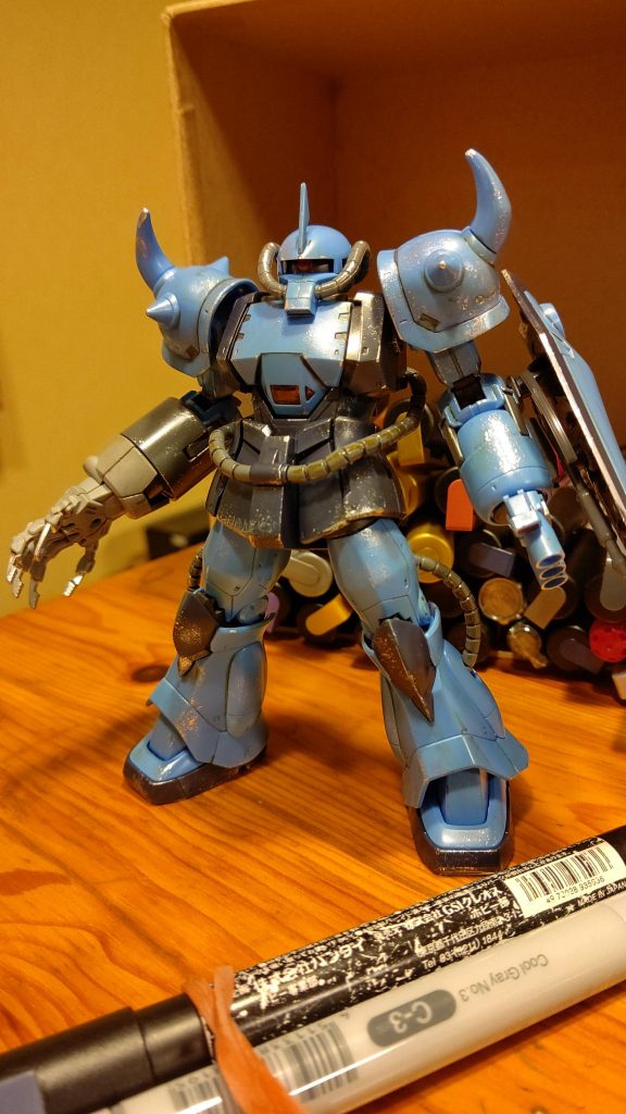 試作機ってこんなに汚れるほど使いまくるのかな…?なんて思いながら汚しました💧