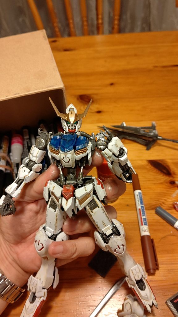 スポンジ→ウェザリングペンと一部コピックで陰影付け→水性トップコートで仕上げです。