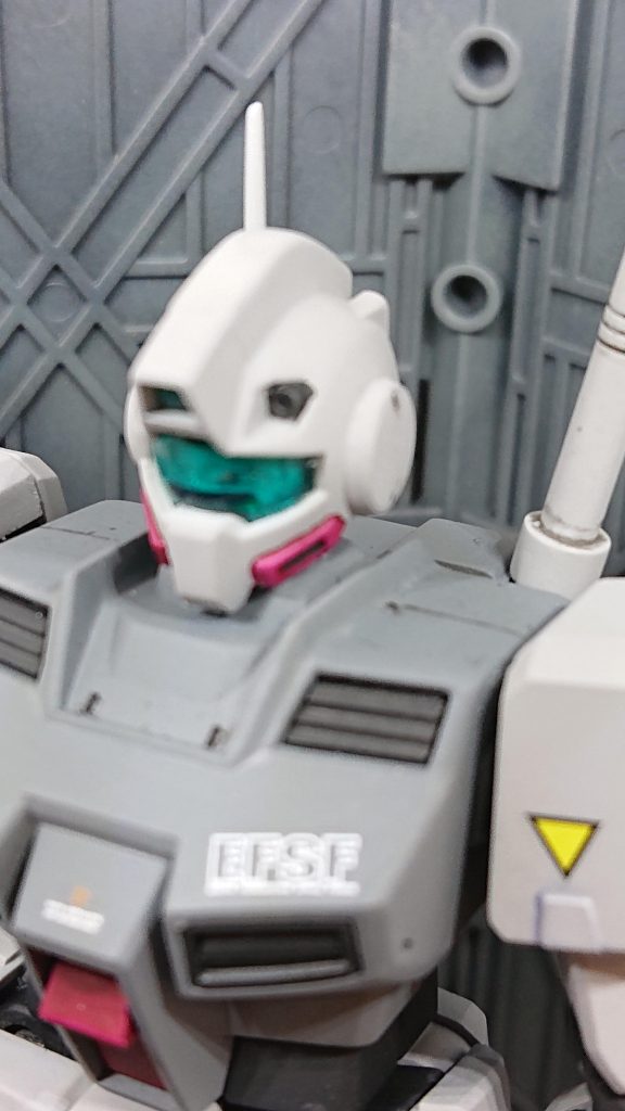 あごの赤い部分、上手く塗り分けできました。