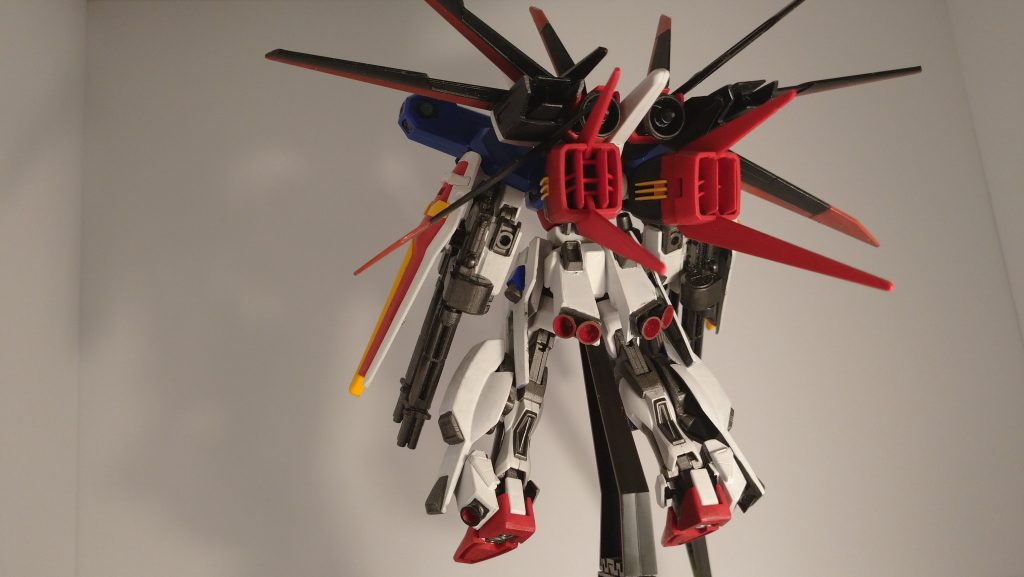 リアスカート(Ζ)、サイドアーマー(フルアーマーZZ)、足のアーマー(ダブルエックス＋シャイニングガンダム)のものを使用。