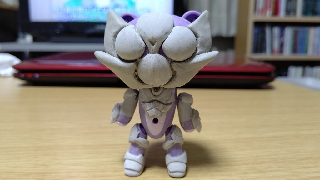 全身にパパッと盛って行きます。