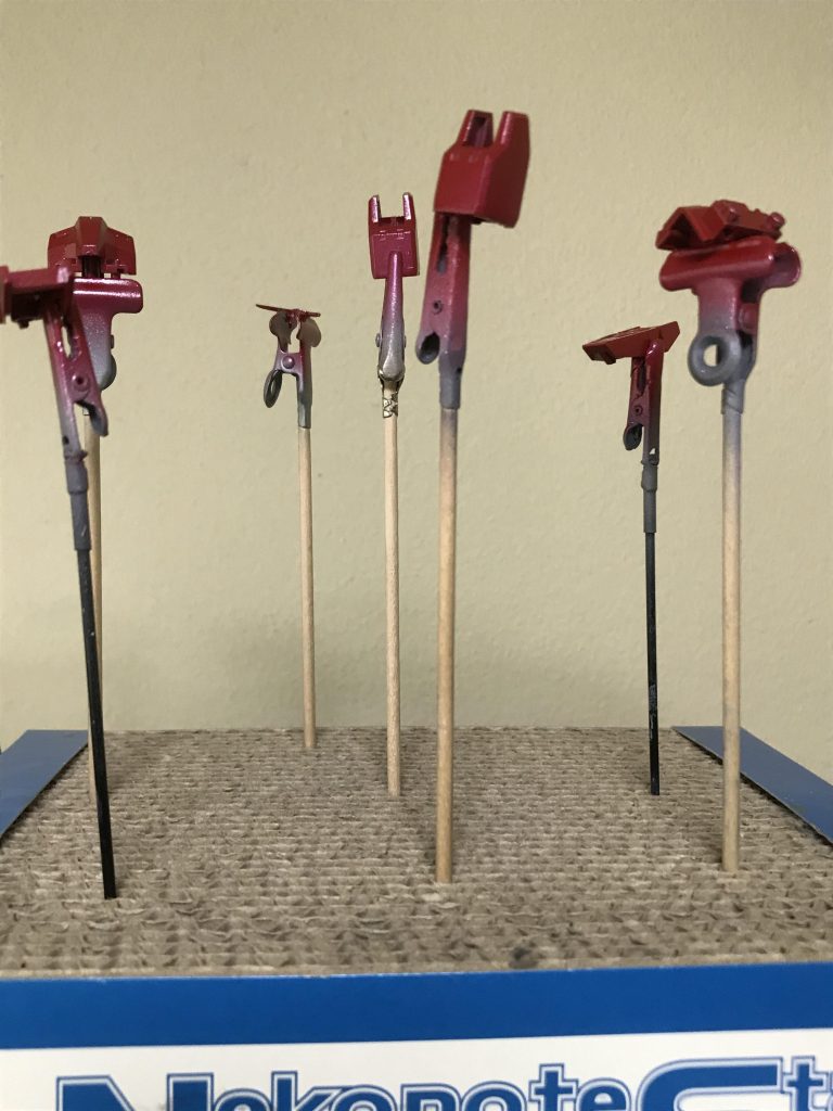 エアブラシ塗装工程