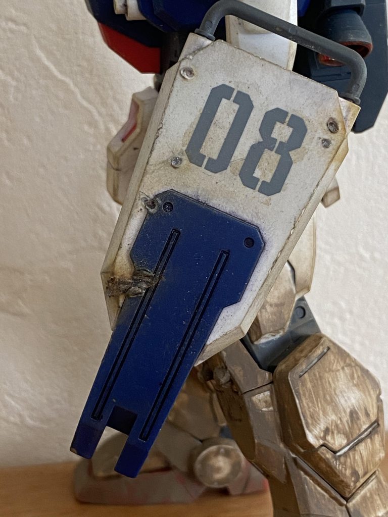 線香攻撃。ザクのヒートホークを受けたダメージをイメージ。👨‍🎨