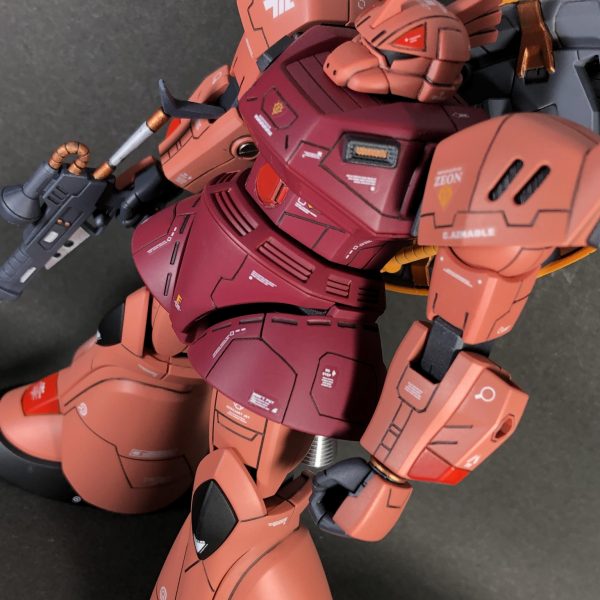 HG シャア専用ゲルググ 改修 塗装 完成品 - プラモデル