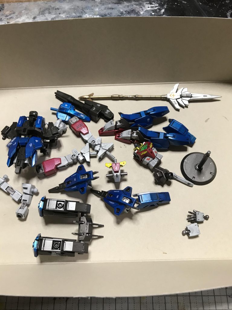 テッカマンスペアー&ペガスⅢ 水転写デカール&デカールシール貼り工程