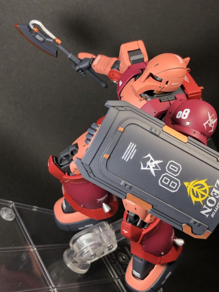 HGオリジン版ザクⅠシャア専用カラー–6枚目/制作者：ぽんじゅ