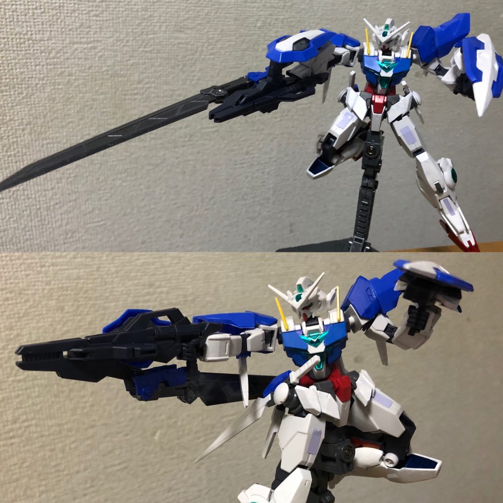 一振り目、GNソードF。
ソードモードは本家並の大剣に仕上がりました!ライフルモードはGNソードⅢに近いですね。