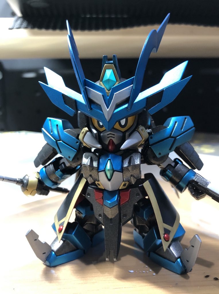 ほぼ完成。
キット付属シール瞳です。こっちはこっちでアリでしたね。