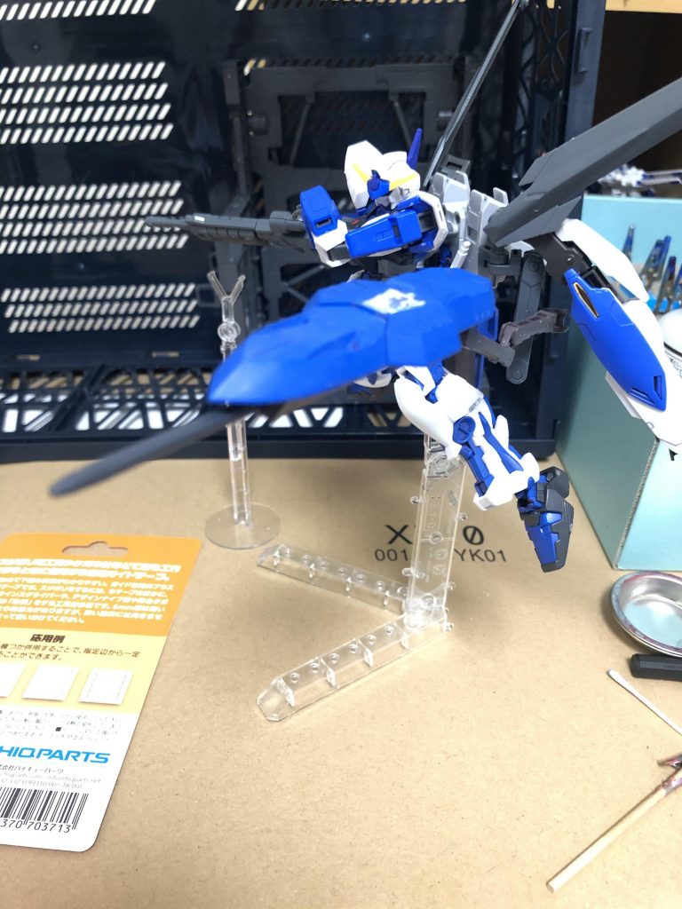 そしてバックパックにはキマリスヴィダールの背中の一部取り付けゼロ距離でダインスレイヴを叩き込む感じの武器を付けてます