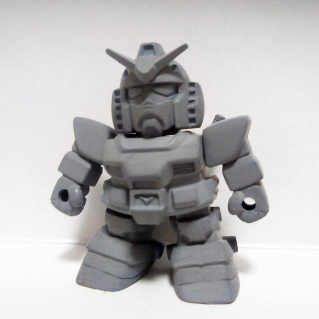 アクリジョンベースカラーで下地を塗ったところ。