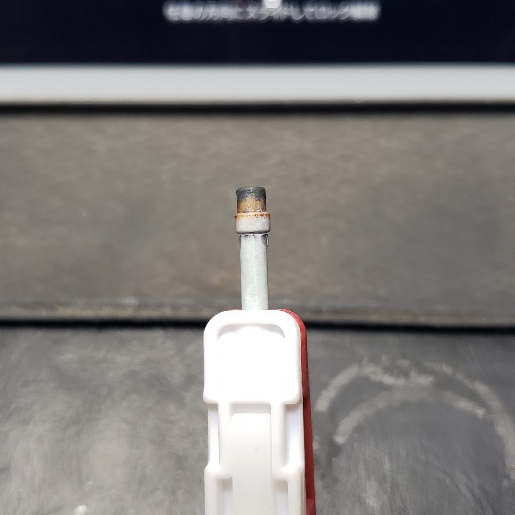 ビームサーベル持ち手の焼け表現!