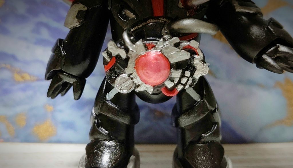 ベルトもパッと見シンプルですがジャンクの寄せ集めの様なディテール。ゼロツーとはまた別な細かさでした。