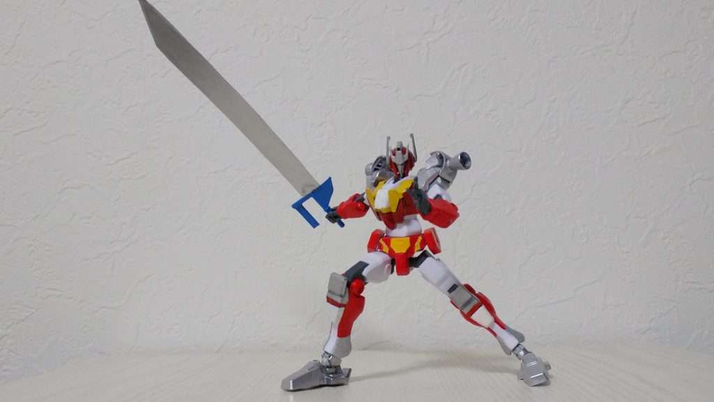 流星(ながせ)を持った状態で