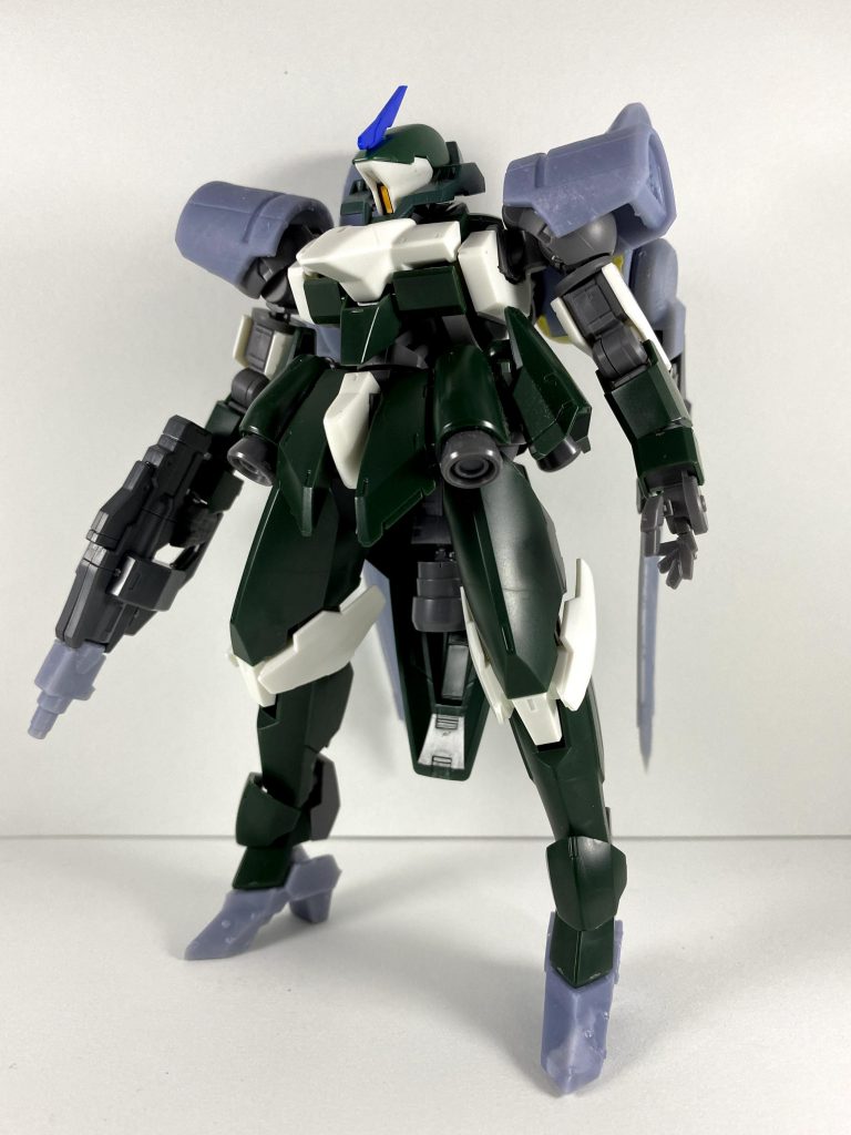 今回は3Dプリンタ―で出力したパーツを使用しました。画像のグレーの部分が出力したパーツになります。