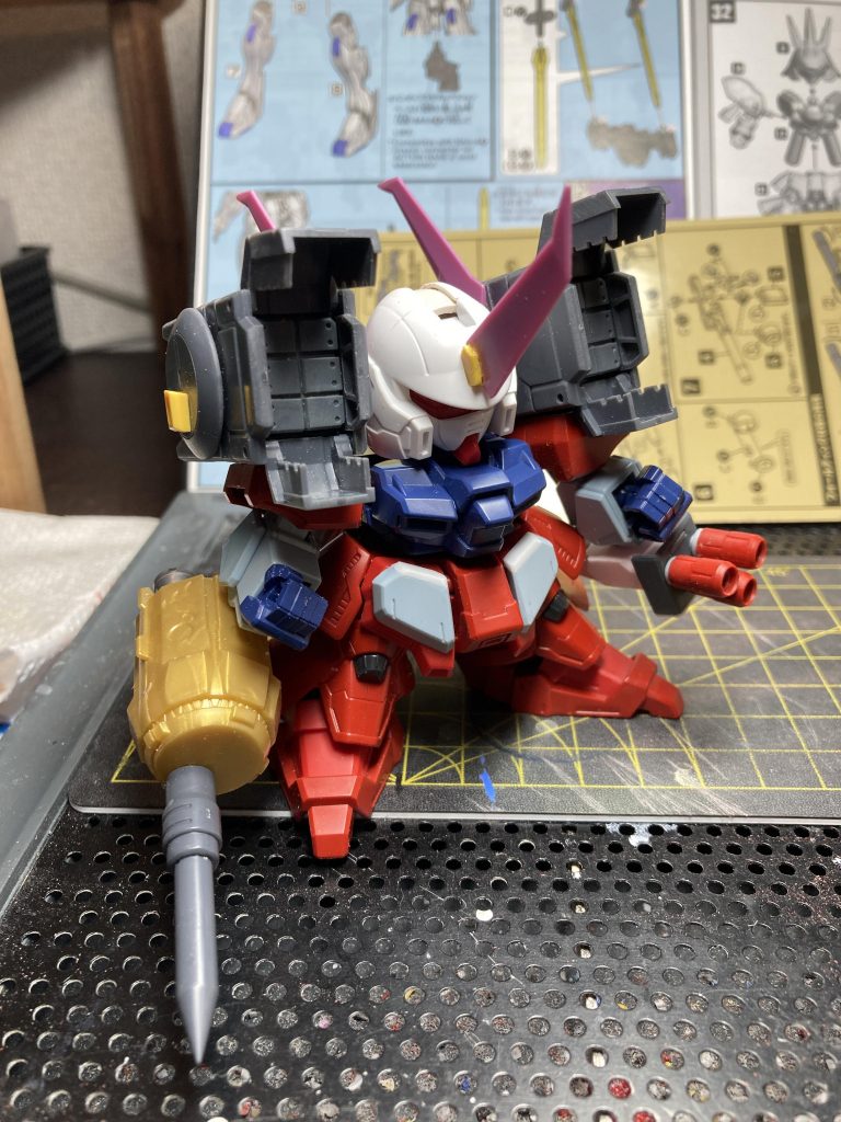 改修中 その3(頭パテ盛り