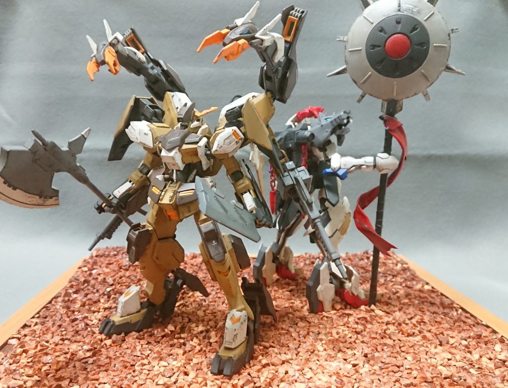 前作のバルバトスルプスレギナと。