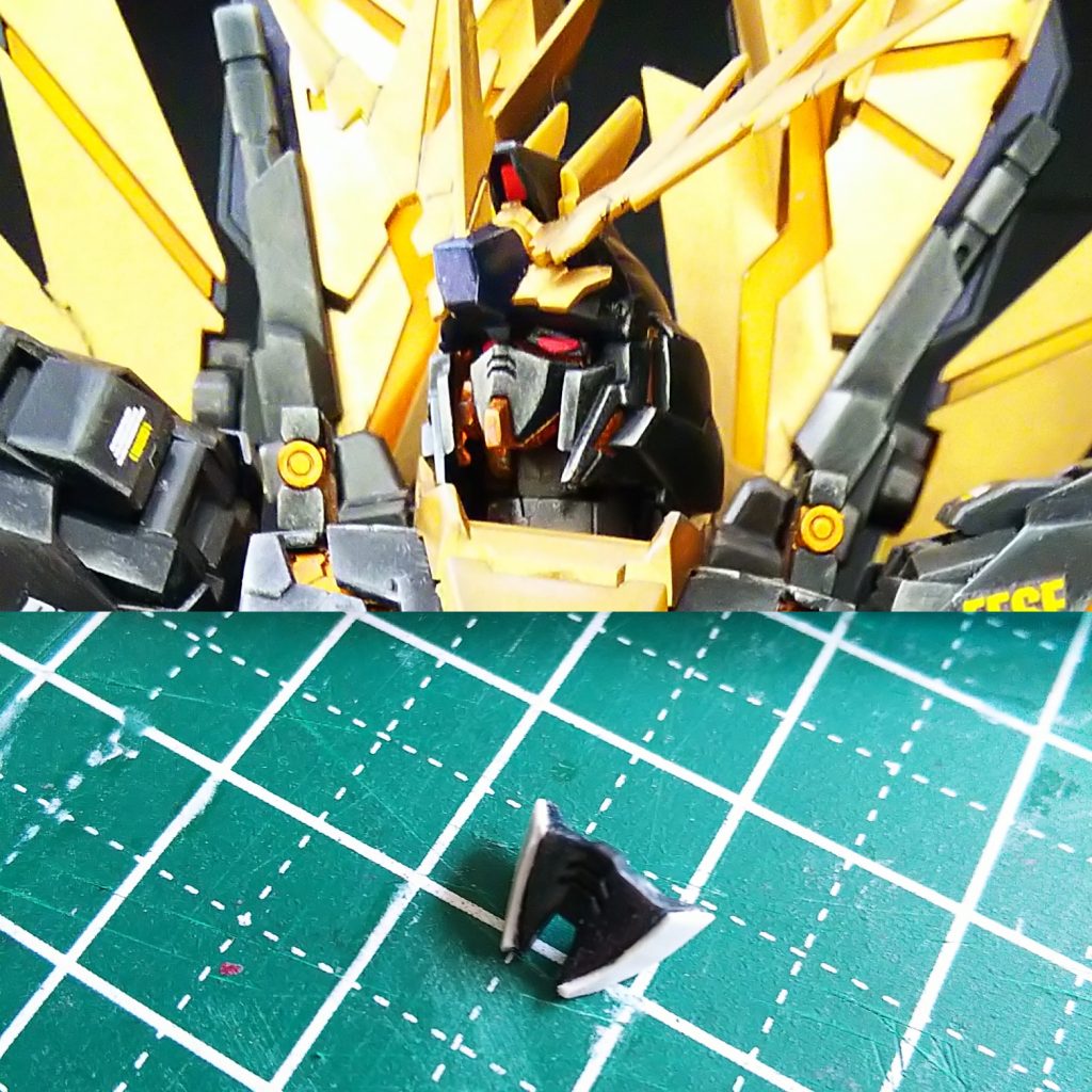 インナーフェイスにプラ板を貼って小顔改修