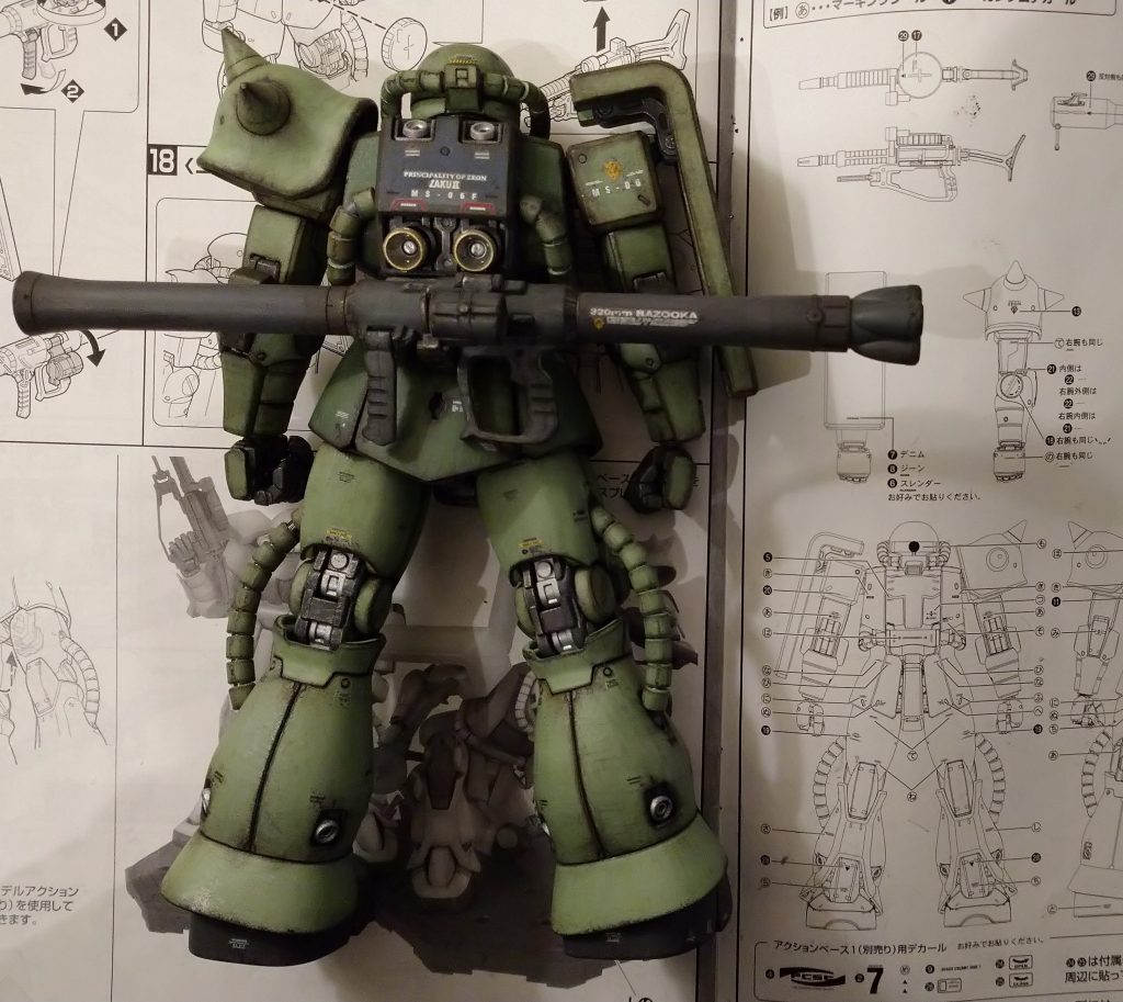 MGザクⅡ MS06F–4枚目/制作者：むーままのガンプラ