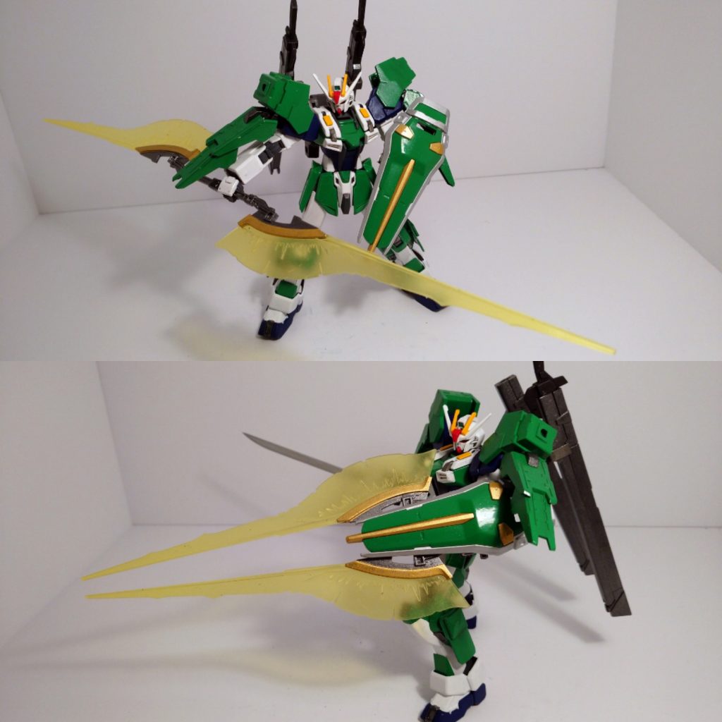 ビームアックスはシールドにマウントされている状態でも使用可。連結させてもOK！