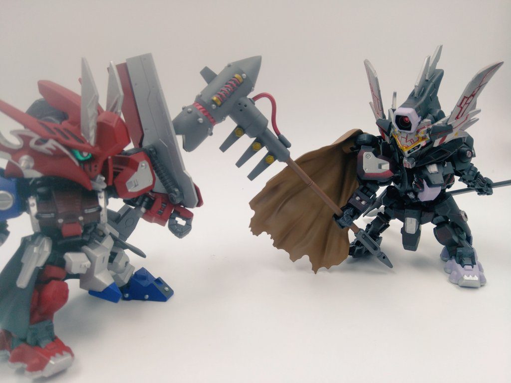 別途製作したアスタロトと
アスタロトが装備していない部分の鎧はウヴァルが装備している...という感じを出してみました。