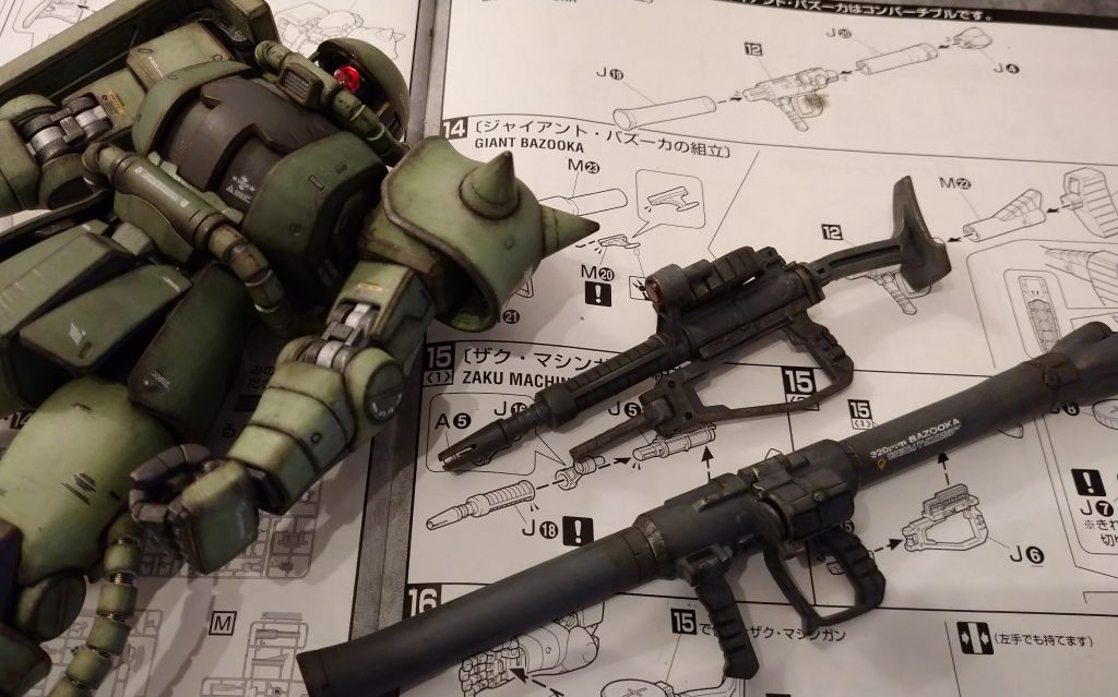 MGザクⅡ MS06F–5枚目/制作者：むーままのガンプラ