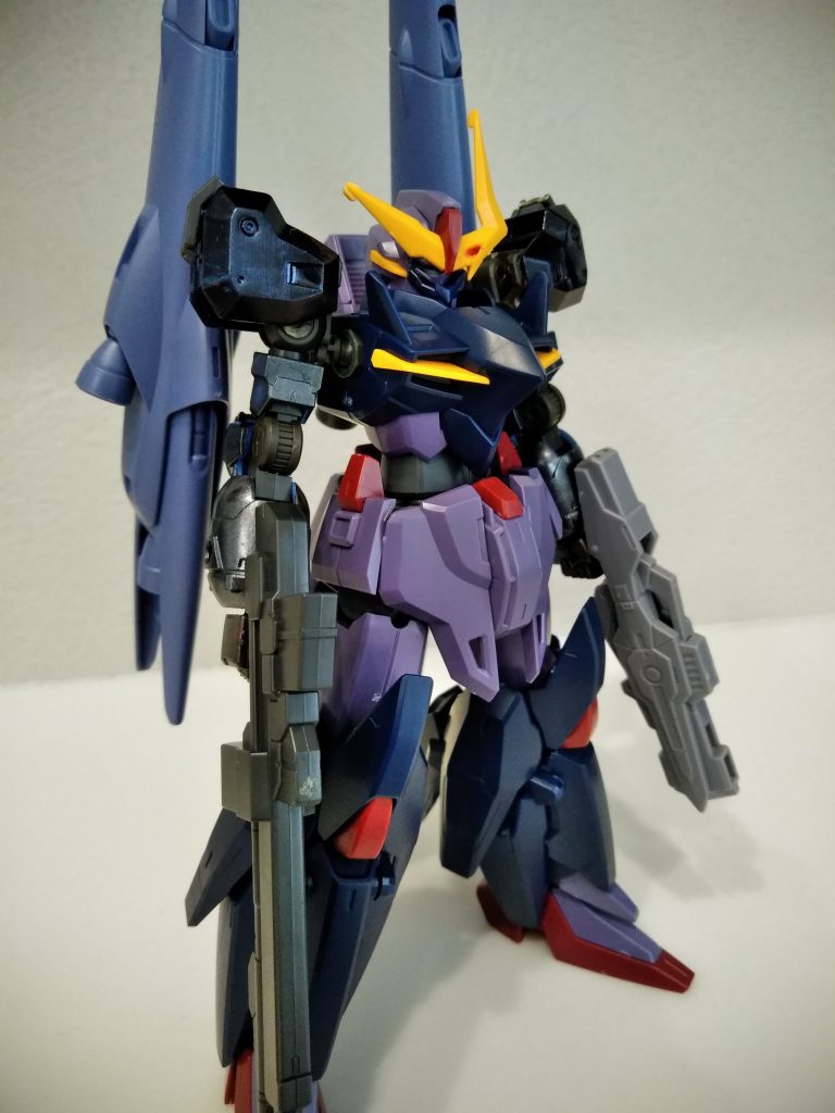 鉄血オプション4が合うかなと思いましたが、無塗装でもいい感じ♪
バーニアはメタリック塗装も検討中!