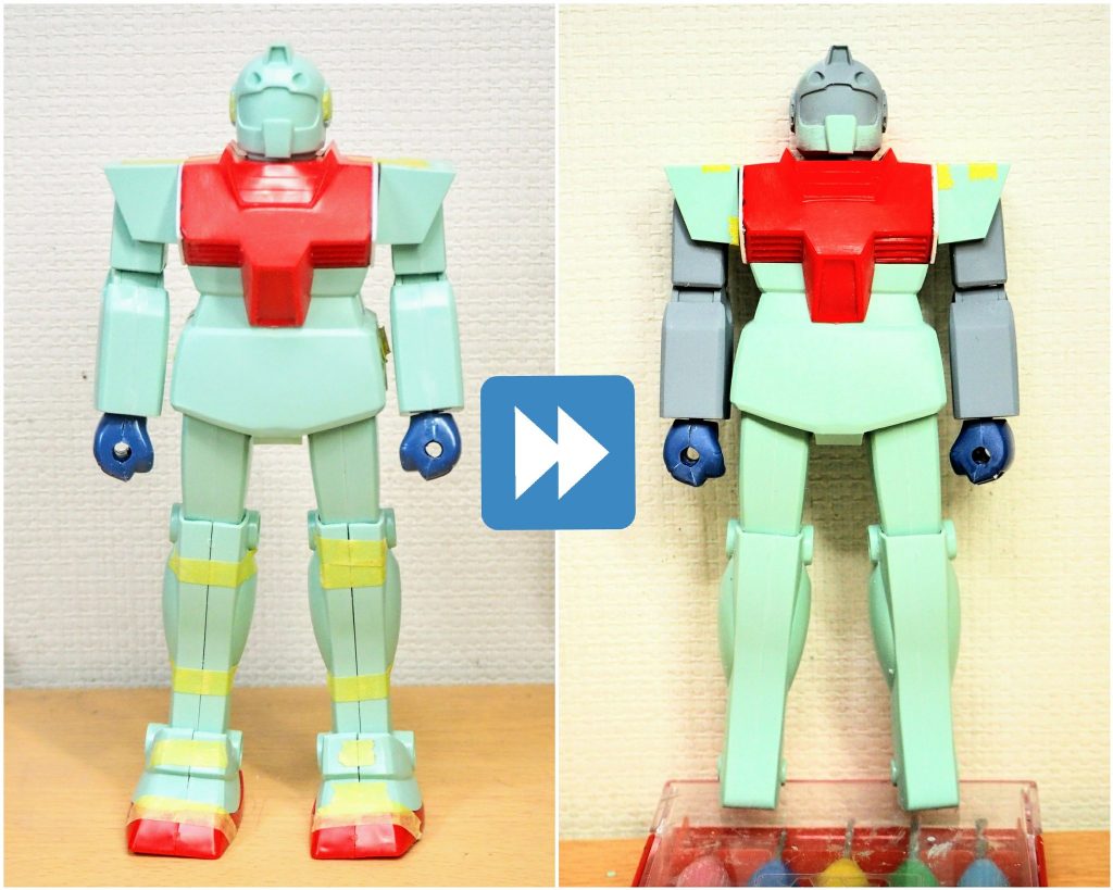 腕の長さは変わらずに「肘の位置」が下がったのが分かりますでしょうか。