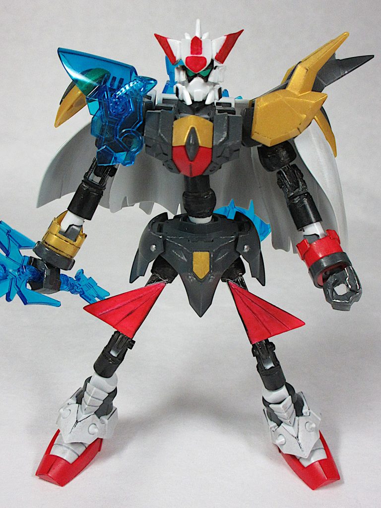 [Front]
作業内容ですが、
まず全身の接続部分作製。
次に肘膝の関節部（単純スイング。可動範囲は９０度ほど）
プラ板とランナーで作製。
大腿部のデティール作製。