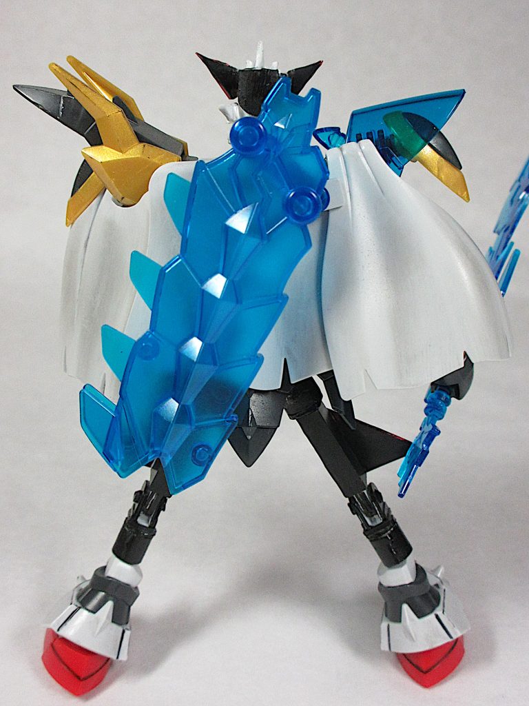 [Back]
ゼロガンダム本体は平手の肉抜き穴を埋めたぐらいです。
塗装は全てアクリジョン筆塗り部分塗装。
スミ入れウェザリングのち
つや消しで仕上げました。