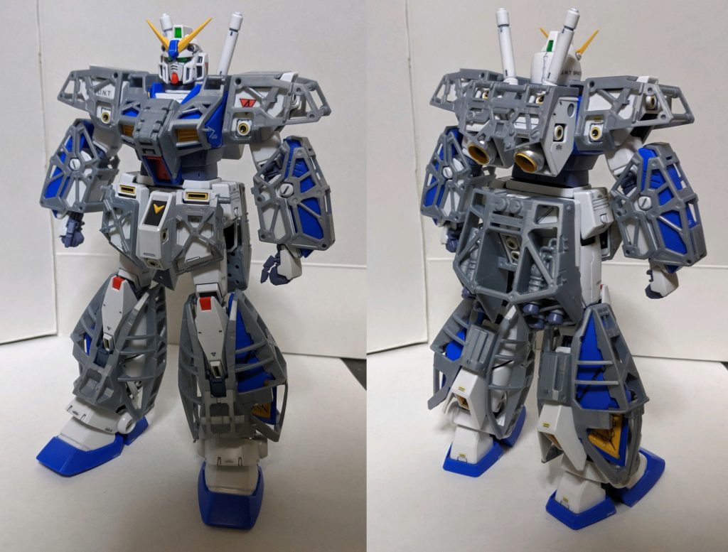 オマケ（チョバムアーマー装着時のフレーム）
この上から装甲パーツを取り付けます、こういうギミックを再現できるのもMGならではのシステムだと思いました。